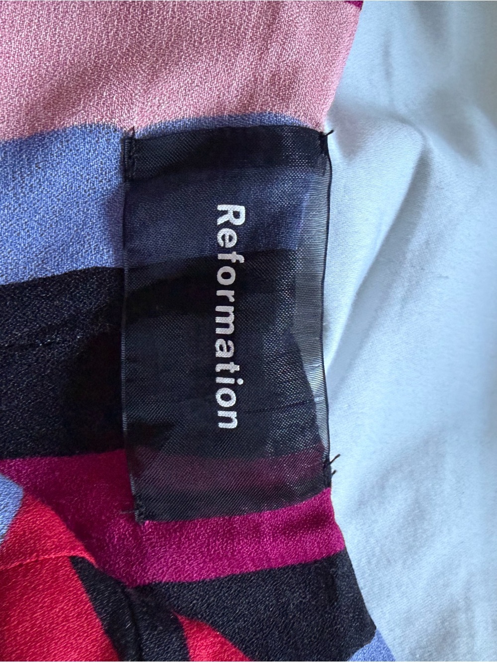 Reformation Pink Multi Vertical Stripe Maxi Dress - Picture 3 of 3